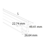 48V Trimless Recessed Magnetic Track (VR127-1)