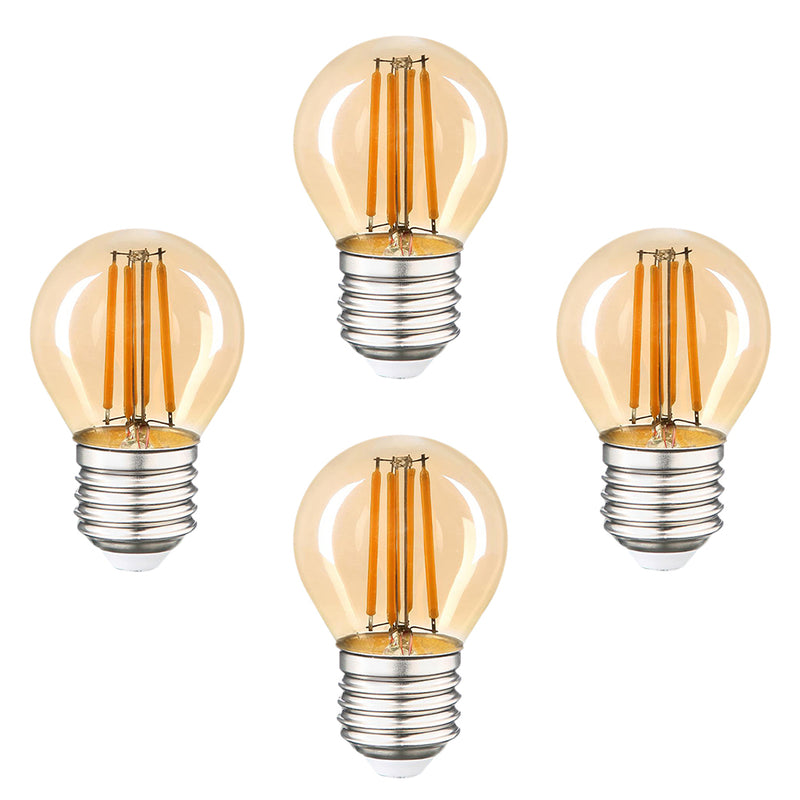 4pcs E27 G45 Globe Rustic LED Bulb 4W